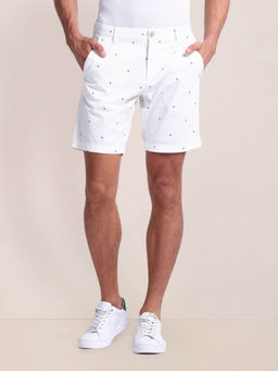 U.S. POLO ASSN. - White Straight Fit Twill Shorts