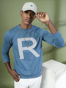 RIGO - Light Blue Printed Sweatshirt