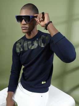 RIGO - Navy Printed Sweatshirt