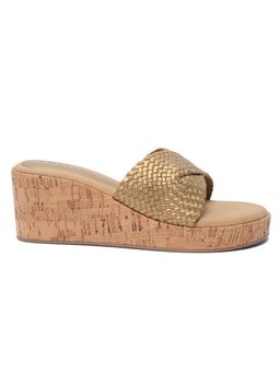 ERIDANI - Shyla Woven Antique Wedges Heels