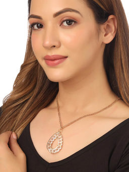 NVR - Gold Plated Oxidised Chain Lobster Closure Necklace