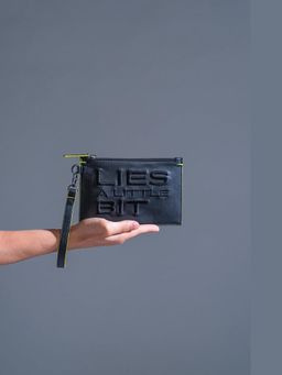 PRIMAL GRAY - Lies A Little Bit Leather Travel Pouch
