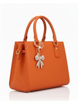 Shopsiiri - Crystal Bow Luxe Keychain - Gold And Crystal Ribbon Bag Charm