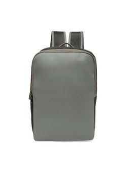 MBOSS - Faux Leather Laptop Backpack Grey