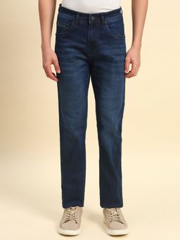 Cantabil - Men Blue Regular Fit Straight Jeans