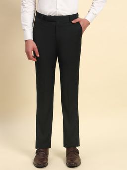 Cantabil - Men Green Regular Fit Straight Trouser