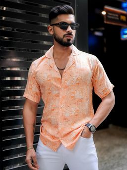 ROYALTAIL - All Over Tiger Print Premium Half Sleeve Shirt