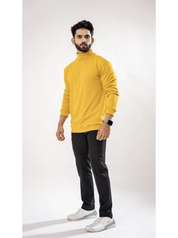 ROYALTAIL - Men Mustard Full Sleeves Sweatshirt
