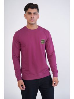 ROYALTAIL - Men Purple Full Sleeves Sweatshirt