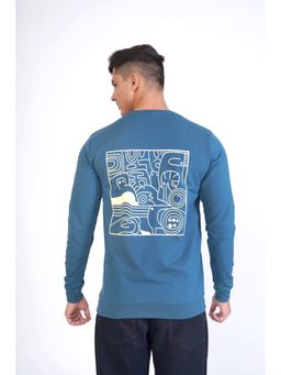 ROYALTAIL - Men Blue Full Sleeves Sweatshirt