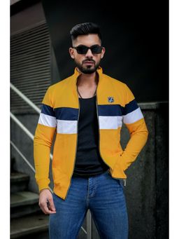 ROYALTAIL - Men Mustard Full Sleeves Sweatshirt