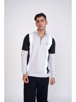 ROYALTAIL - Men Grey Full Sleeves Sweatshirt