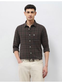U.S. Polo Assn. Denim Co. - Men Tartan Checked Dobby Shirt