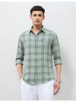 U.S. Polo Assn. Denim Co. - Men Tartan Checked Regular Fit Shirt