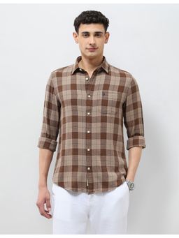 U.S. Polo Assn. Denim Co. - Men Tartan Checked Regular Fit Shirt