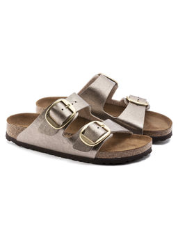Birkenstock - Arizona Big Buckle Silver Narrow Womens Sliders