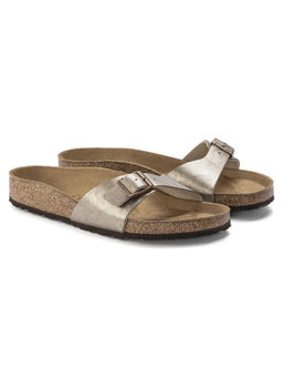 Birkenstock - Madrid Solid Beige Narrow Width Women One-strap Sandals