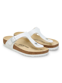 Birkenstock - Gizeh Solid White Regular Width Unisex Thong Sandals