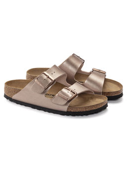 Birkenstock - Arizona Copper Narrow Width Women Two-Strap Flats