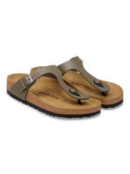 Birkenstock - Gizeh Unisex Grey Natural Leather Sandals