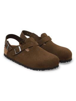 Birkenstock - Tokio Unisex Brown Suede Leather Sandals with Backstrap