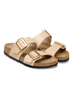 Birkenstock - Sydney Cushion Buckle Women Beige Birko-Flor Two Strap Sandals
