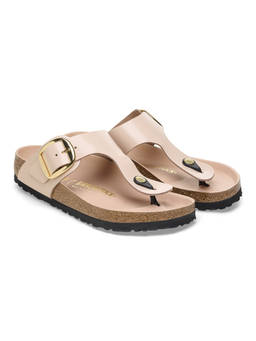 Birkenstock - Gizeh Big Buckle Women High-Shine New Beige Natural Leather Sandals