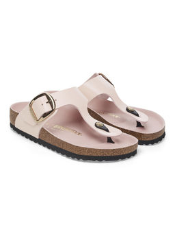 Birkenstock - Gizeh Big Buckle Women High-Shine Light Pink Natural Leather Sandals