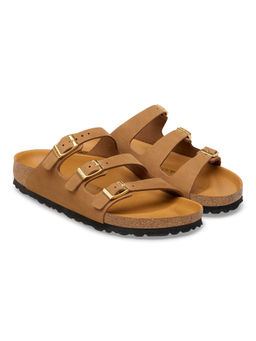 Birkenstock - Florida Fresh Women Khaki Nubuck Leather Multi Strap Sandals