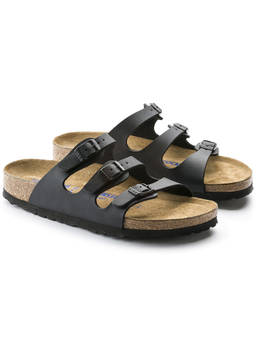 Birkenstock - Black Florida Birko-Flor Narrow Width Flipflops