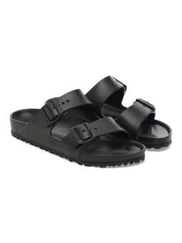 Birkenstock - Black Arizona Cork Regular Width Flipflops