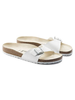 Birkenstock - Madrid White Solid Narrow Width Sandals