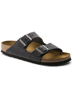 Birkenstock - Black Arizona Solid Regular Width Sandals