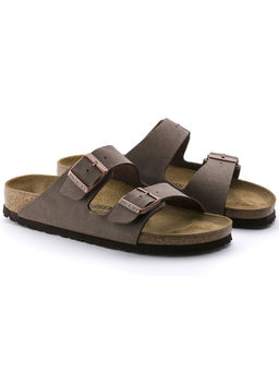 Birkenstock - Brown Arizona Solid Narrow Width Sandals