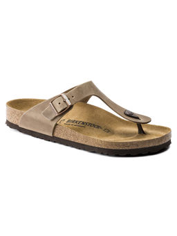 Birkenstock - Gizeh Oiled Leather Brown Regular Width Unisex Sandals