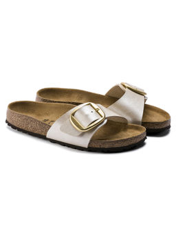 Birkenstock - Madrid Big Buckle Birko-Flor White Narrow Women Sandals