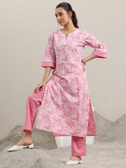Libas - Pink Paisley Kurta with Pant