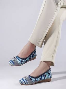 DENILL - Blue Fabric Casual Loafers