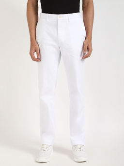 Tommy Hilfiger - Mens White Solid Chinos