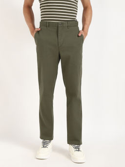 Tommy Hilfiger - Mens Olive Solid Chinos