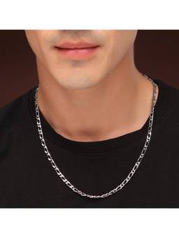 ZENEME - Silver-Plated Alloy Figaro Chain