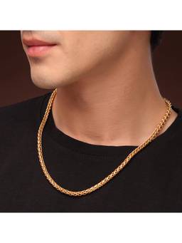 ZENEME - Gold-Plated Alloy Byzantine Rope Chain