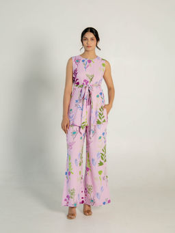 AROOP SHOP INDIA - Women Pink Akari Top with Pants (Set of 2)