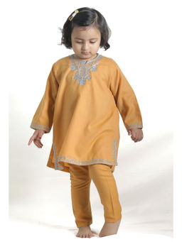 Tjori - Beige Pure Woollen Phiran (Set of 2)