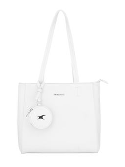 Fastrack - White Structured Tote Bag for Women