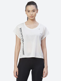 ASICS - Run Ss Off White Beige Running T-shirts