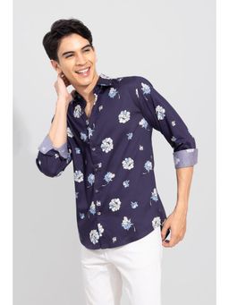 Snitch - Shrub Rose Navy Blue Shirt