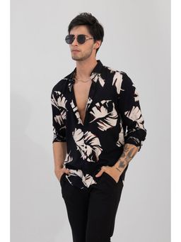 Snitch - Cut Leaf Black Shirt