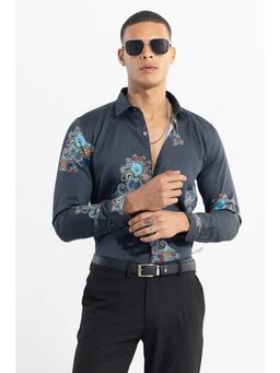 Snitch - Madana Print Blue Shirt