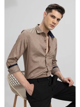 Snitch - Micro Floral Brown Shirt